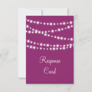 Twinkle Lights UAWG (magenta) RSVP Karte