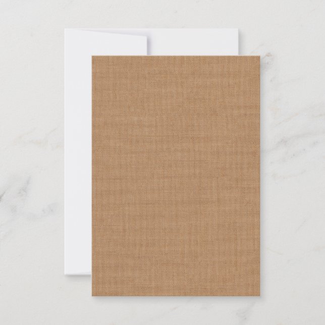 Twinkle Lights UAWG on Shaded Burlap RSVP Karte (Vorderseite)