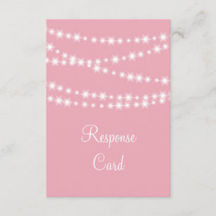 Twinkle Lights UAWG (pink) RSVP Karte