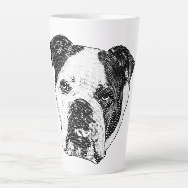 Twinkle-Lit Bulldog Brew Milchtasse (Vorderseite)