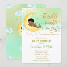 Twinkle Little Star African Baby Shower Neutral