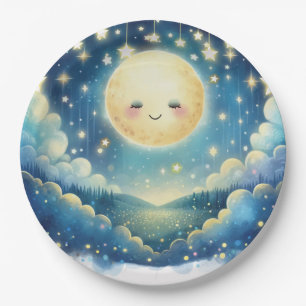 Twinkle Little Star Aquarell-Baby-Party Pappteller
