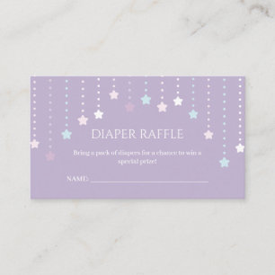 Twinkle Little Star Baby Duschdusche Windeln Raffl Begleitkarte