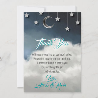 Twinkle Little Star Baby Dusche Danke Karte