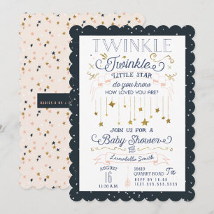 Twinkle Little Star Baby Dusche Einladungen