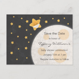 Twinkle Little Star Baby Dusche Save the Date Ankündigungspostkarte