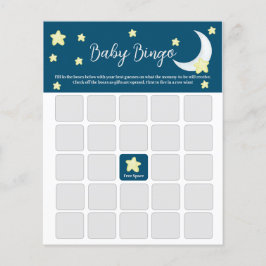 Twinkle Little Star Baby Shower Bingo Card