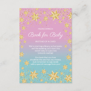 Twinkle Little Star Baby Shower Book for Baby Card Begleitkarte
