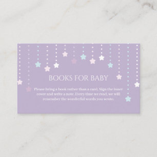 Twinkle Little Star Baby Shower Books für Baby Begleitkarte