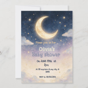 Twinkle Little Star Babyparty-Einladung Einladung