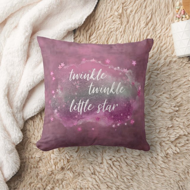 Twinkle Little Star | Bold Magenta Pink Minze Gree Kissen (Decke)