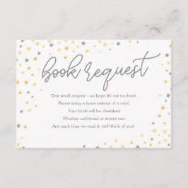 Twinkle Little Star Book Request Card | Grau Begleitkarte