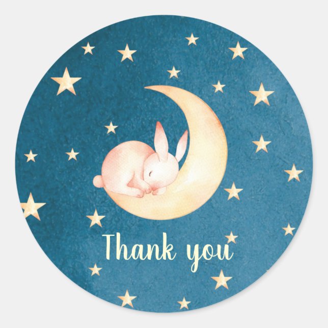 Twinkle Little Star Danke, dass ihr Aufkleber (Vorderseite)