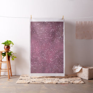 Twinkle Little Star Dusty Mauve Pink Silver Gray Stoff
