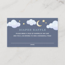 Twinkle Little Star Elephant Raffle Einsteckkarte