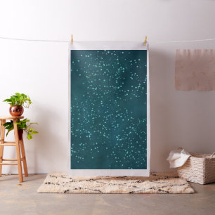 Twinkle Little Star   Funkelnd Aquamarine Babydusc Stoff