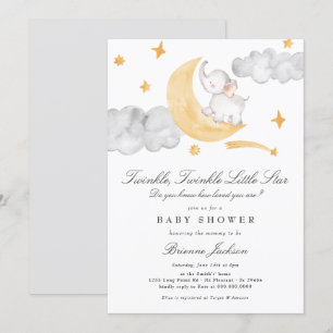 Twinkle Little Star Gender Neutral Baby Dusche Einladung
