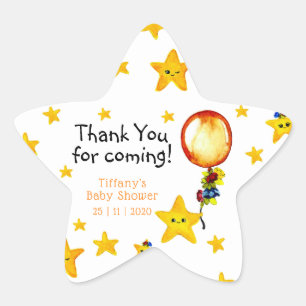 Twinkle Little Star Gender Neutral Baby Dusche Stern-Aufkleber