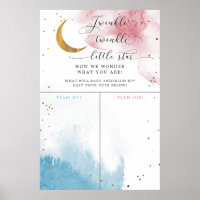 Twinkle Little Star Gender Reveal Stimmzeichen