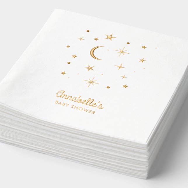 Twinkle Little Star Gold Baby shower (Détail)