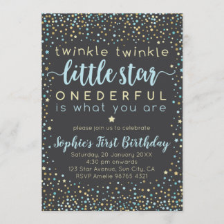 Twinkle Little Star | Invitation à l'anniversaire