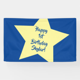 Twinkle Little Star Niedlich 1. Geburtstag Party T Banner
