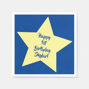 Twinkle Little Star Niedlich 1. Geburtstag Party T Serviette