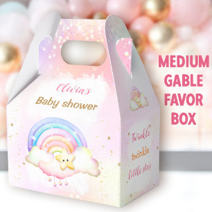 Twinkle Little Star Rainbow Baby Dusche Medium Geschenkschachtel