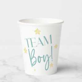 Twinkle Little Star Team Boy Blue Gender Reveal Pappbecher