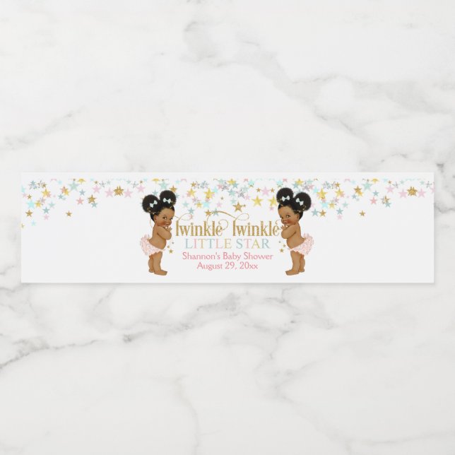 Twinkle Little Star Twin Girls Puffs (Einzelnes Label)