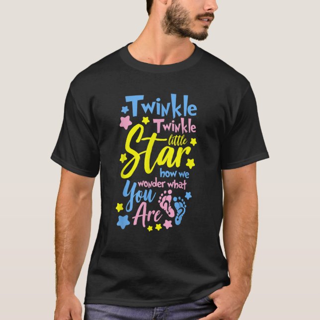 Twinkle Little Star Wie wir Junge oder Mädchen erw T-Shirt (Vorderseite)