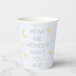 Twinkle Little Star, wie wir uns über die Geschlec Pappbecher