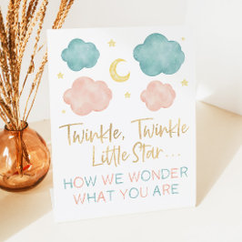 Twinkle Little Star, wie wir uns über die Geschlec Sockelschild