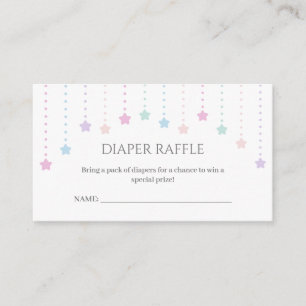 Twinkle Little Stars Babydusche Windelwanne Begleitkarte