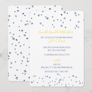 Twinkle Little Stars Kinderdusche Einladungen