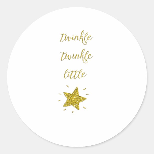 Twinkle Runder Aufkleber (Vorderseite)