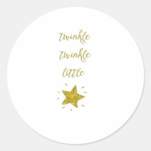 Twinkle Runder Aufkleber