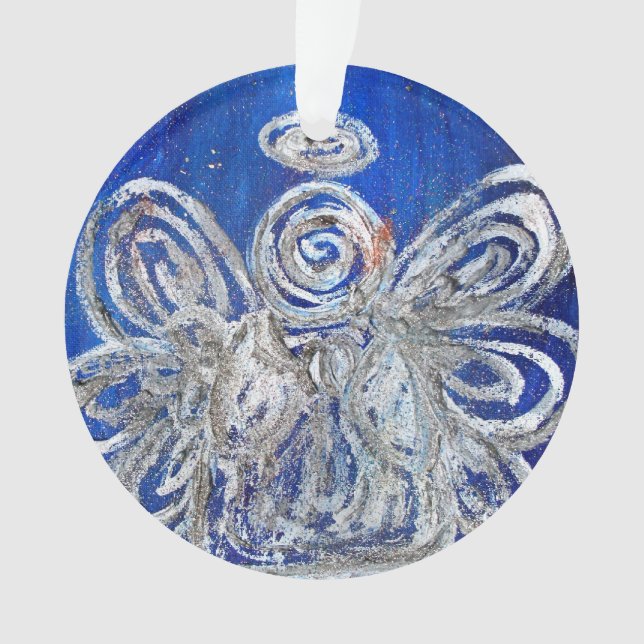 Twinkle Silver Angel Kunst, Dichtung und Musik Ornament (Vorderseite)