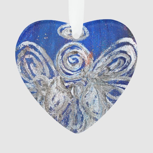 Twinkle Silver Angel Kunst, Dichtung und Musik Ornament (Vorderseite)