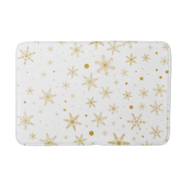 Twinkle Snowflake 3 -Gold & White- Badematte