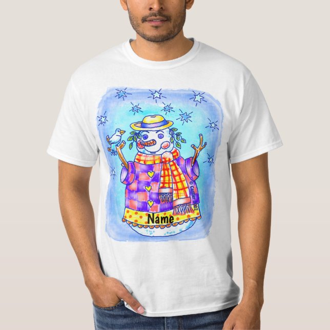 Twinkle Snowman  T-Shirt (Vorderseite)