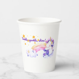⭐ Twinkle Sparkle Einhorn Paper Cup 🌈 ✨ Pappbecher