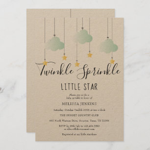 Twinkle Sprinkle Baby Dusche Rustikale Boho Einladung
