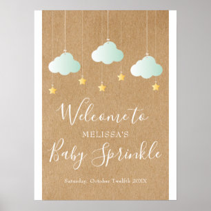 Twinkle Sprinkle Baby Shower / Sprinkle Willkommen Poster