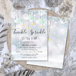 Twinkle Sprinkle Little Star Winter Baby Dusche Einladung