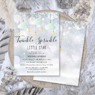 Twinkle Sprinkle Little Star Winter Baby Dusche Einladung