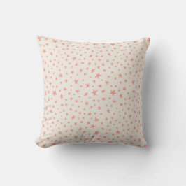 Twinkle Stars terrakotta rosa und creme Kissen
