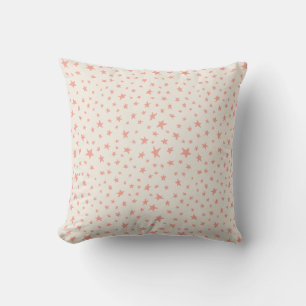 Twinkle Stars Terrakotta Rosa und Creme Kissen