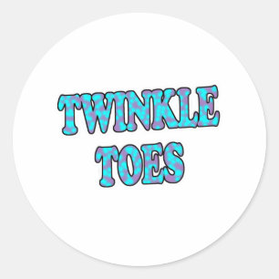 Twinkle Toes Runder Aufkleber