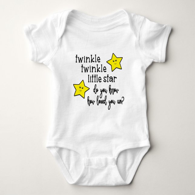 Twinkle Twinkle Baby Bodysuit Strampler (Vorderseite)